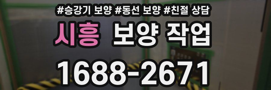 시흥 보양 작업
