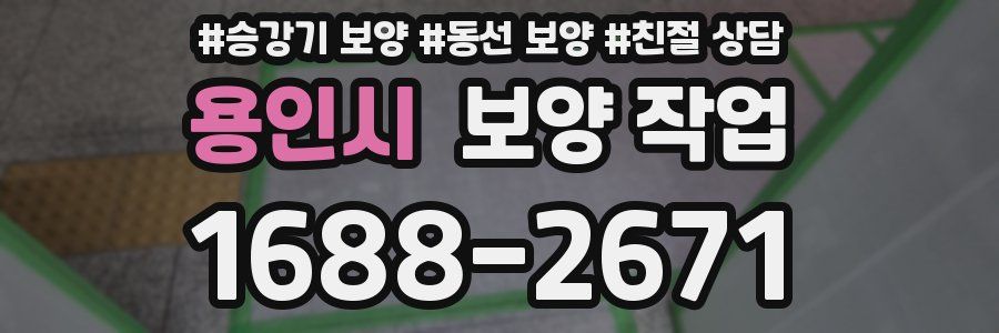 용인시 보양 작업