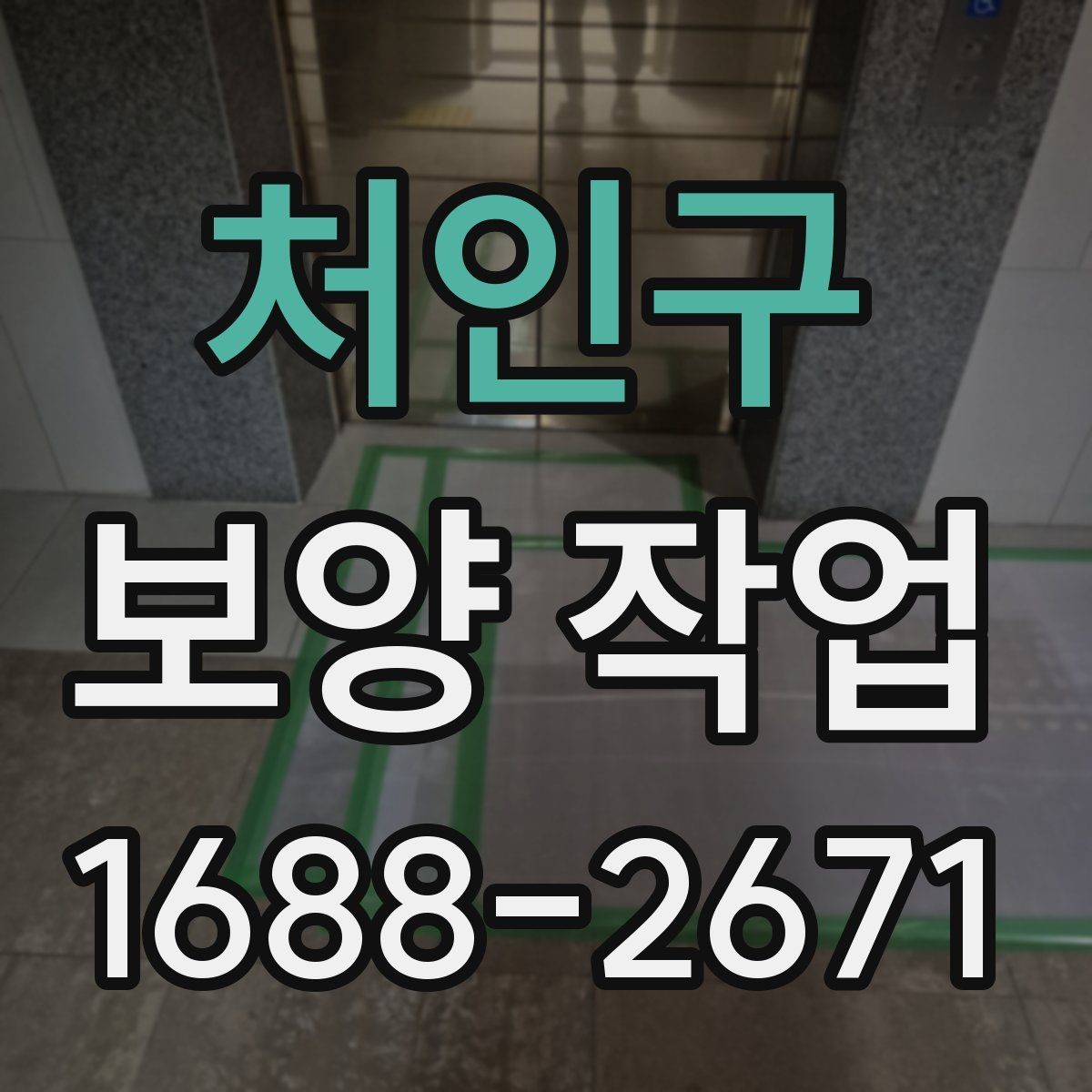 처인구 보양 작업 전후 사진으로 보는 현장 변화