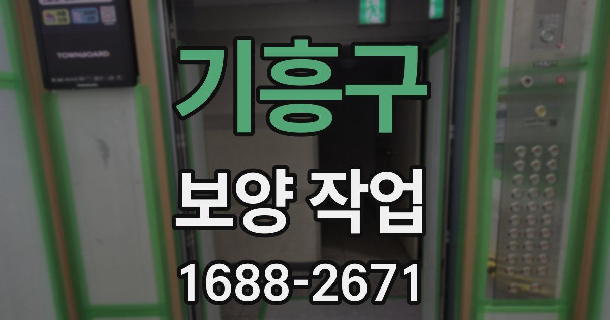기흥구 보양 작업