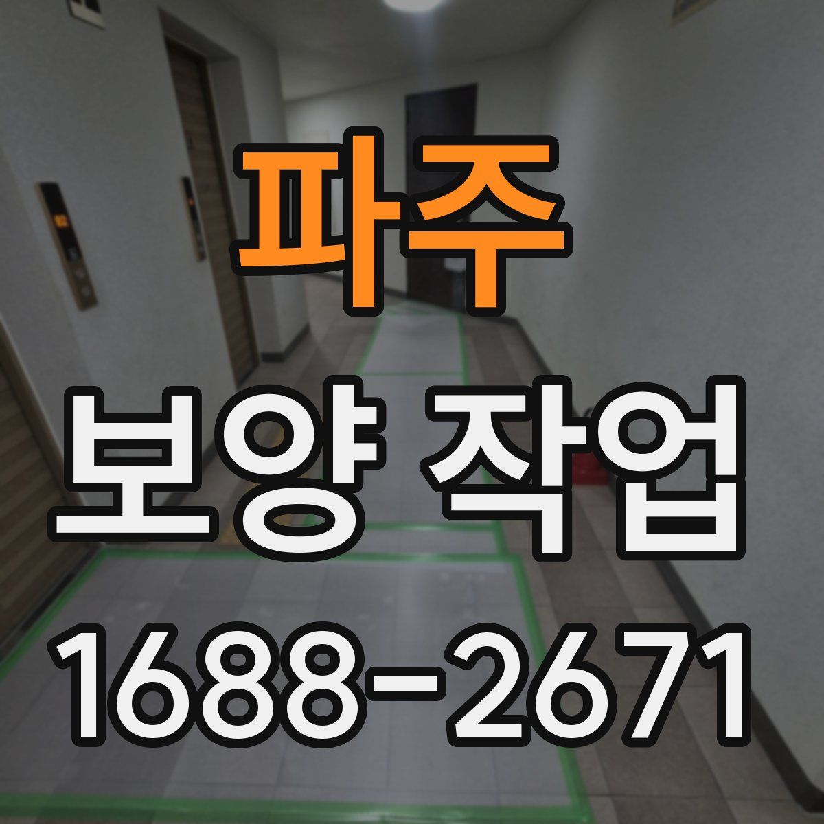 파주 보양 작업