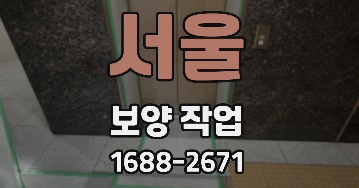 서울 보양 작업