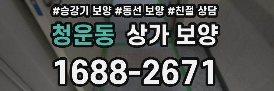 청운동 상가 보양