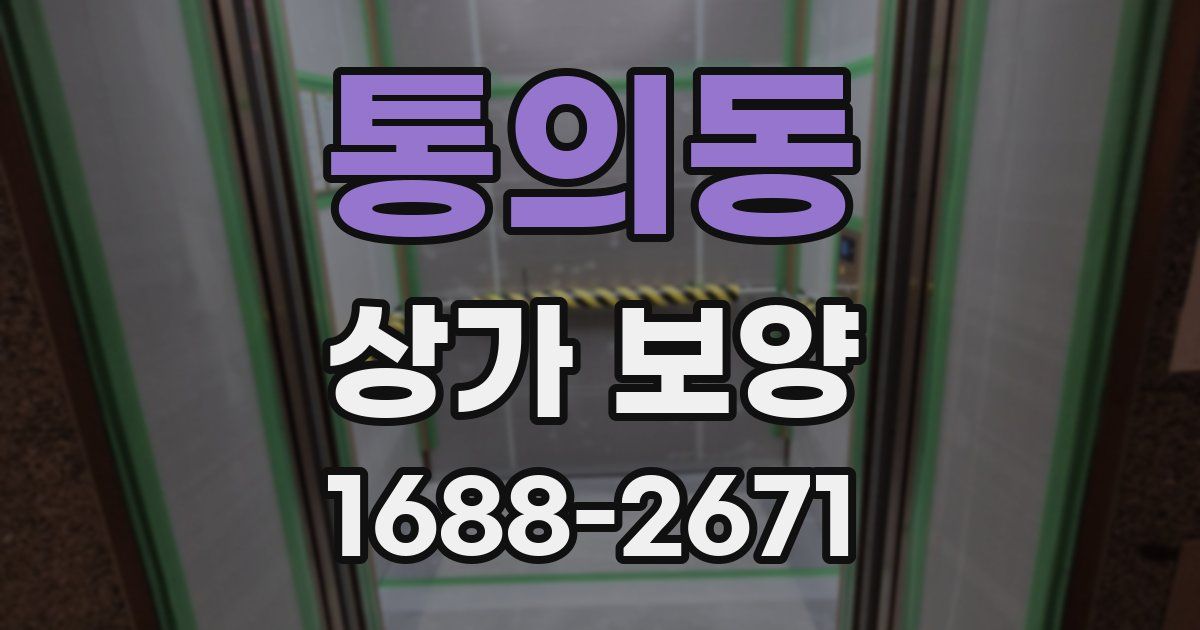 통의동 상가 보양