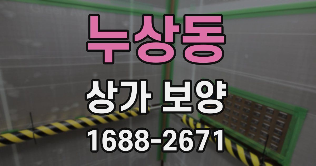 누상동 상가 보양