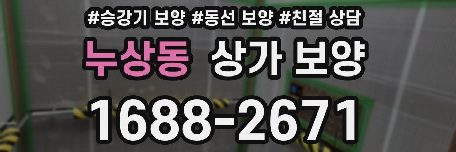 누상동 상가 보양