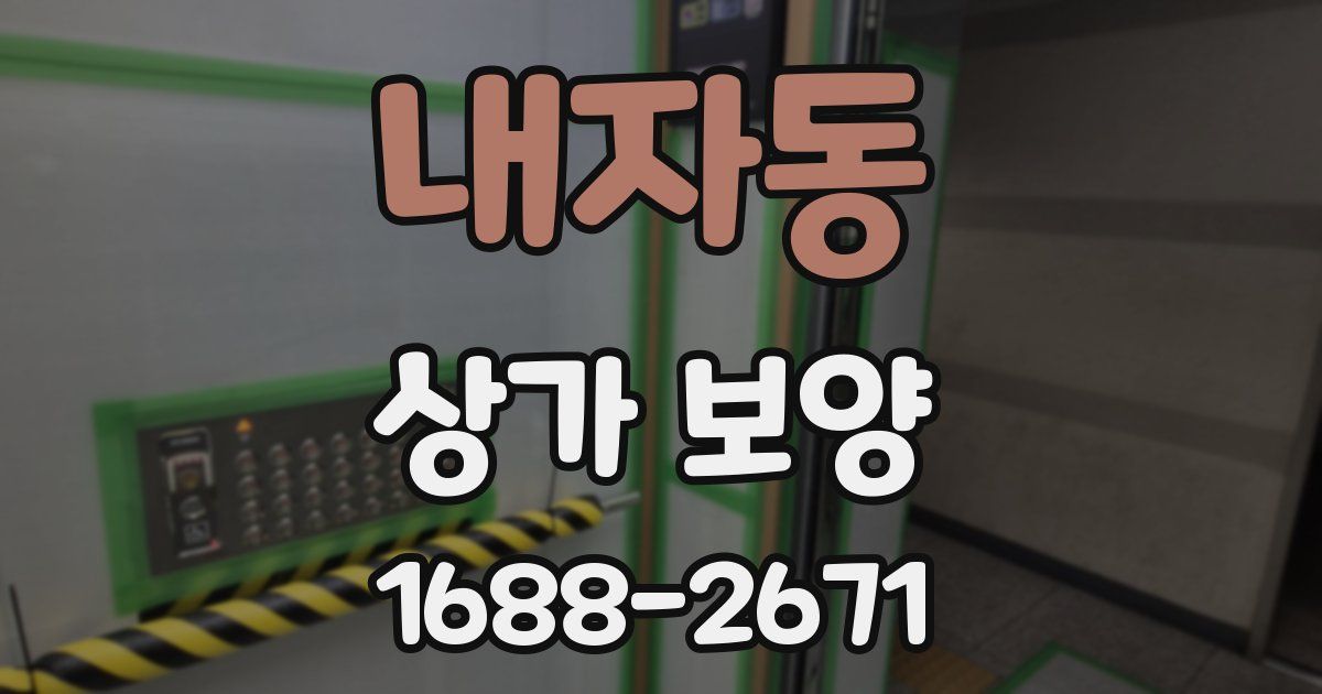 내자동 상가 보양