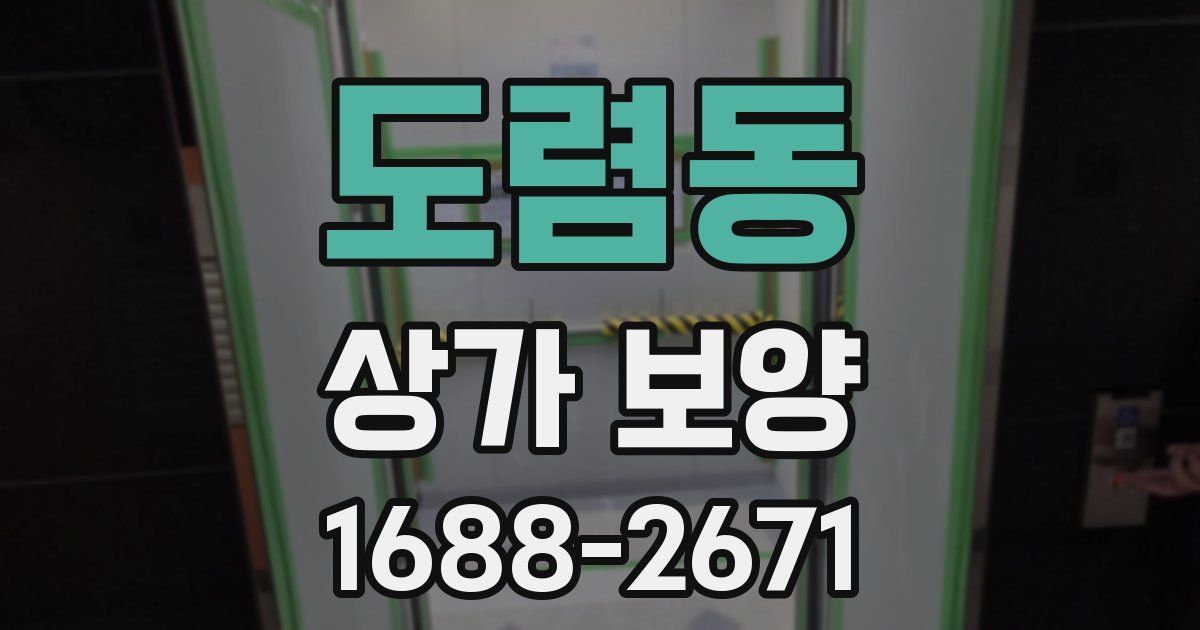 도렴동 상가 보양