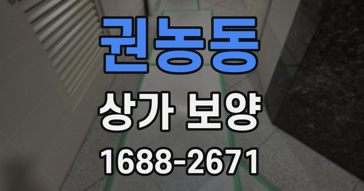 권농동 상가 보양