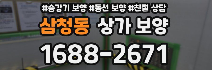 삼청동 상가 보양