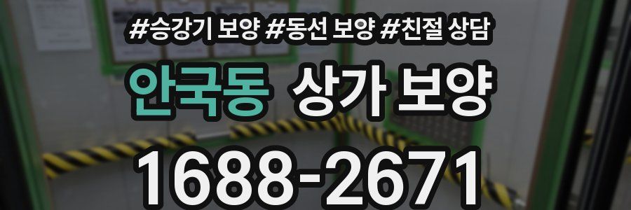 안국동 상가 보양