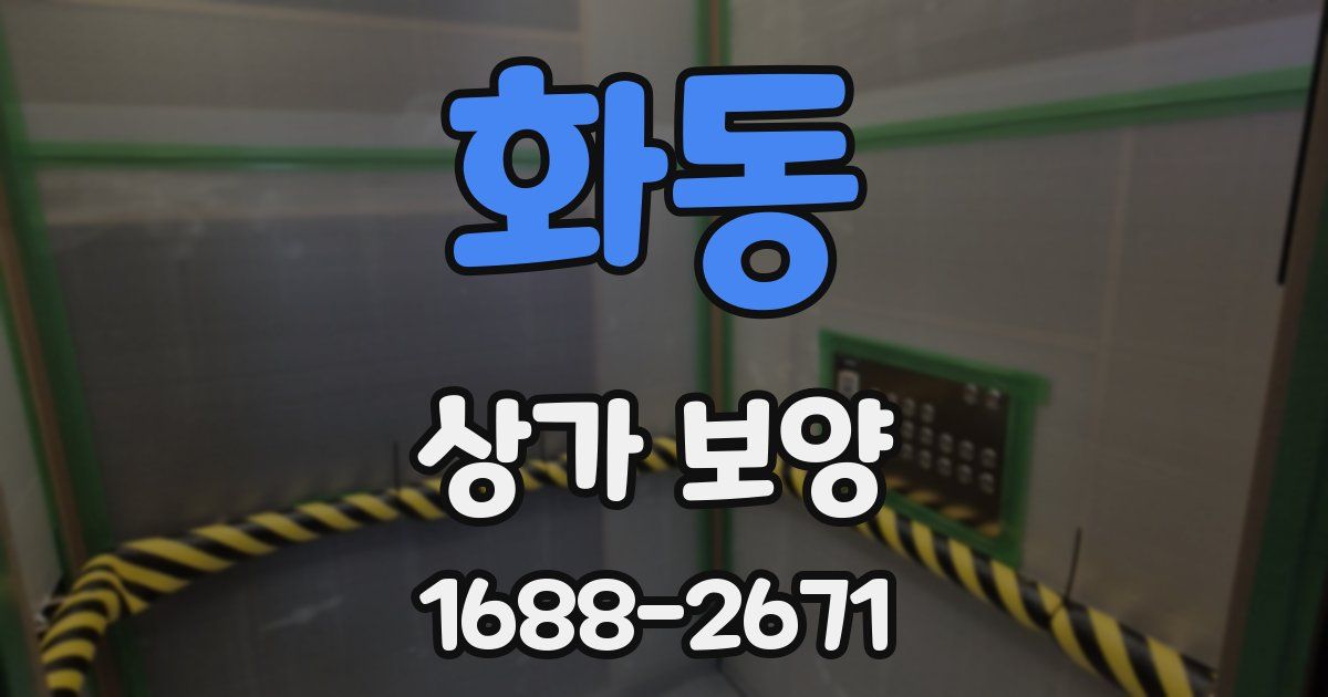 화동 상가 보양