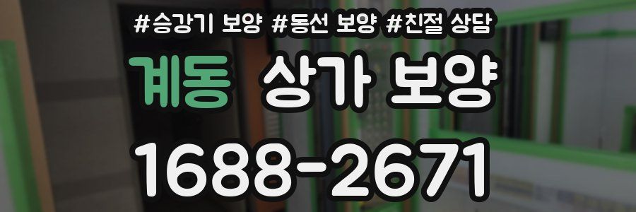 계동 상가 보양