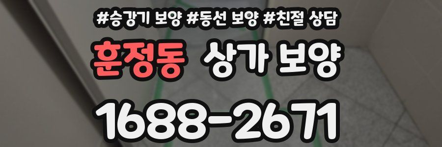 훈정동 상가 보양