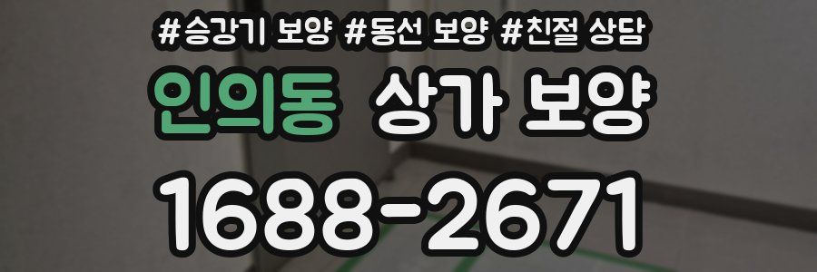 인의동 상가 보양