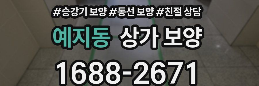 예지동 상가 보양
