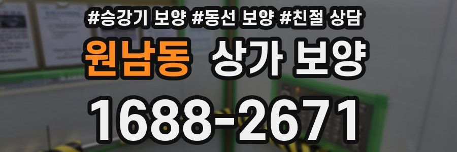 원남동 상가 보양