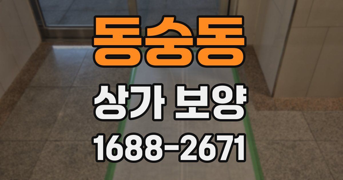 동숭동 상가 보양