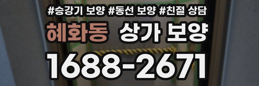 혜화동 상가 보양