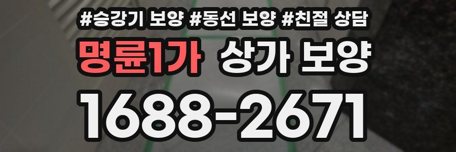 명륜1가 상가 보양