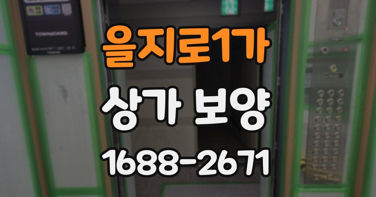 을지로1가 상가 보양