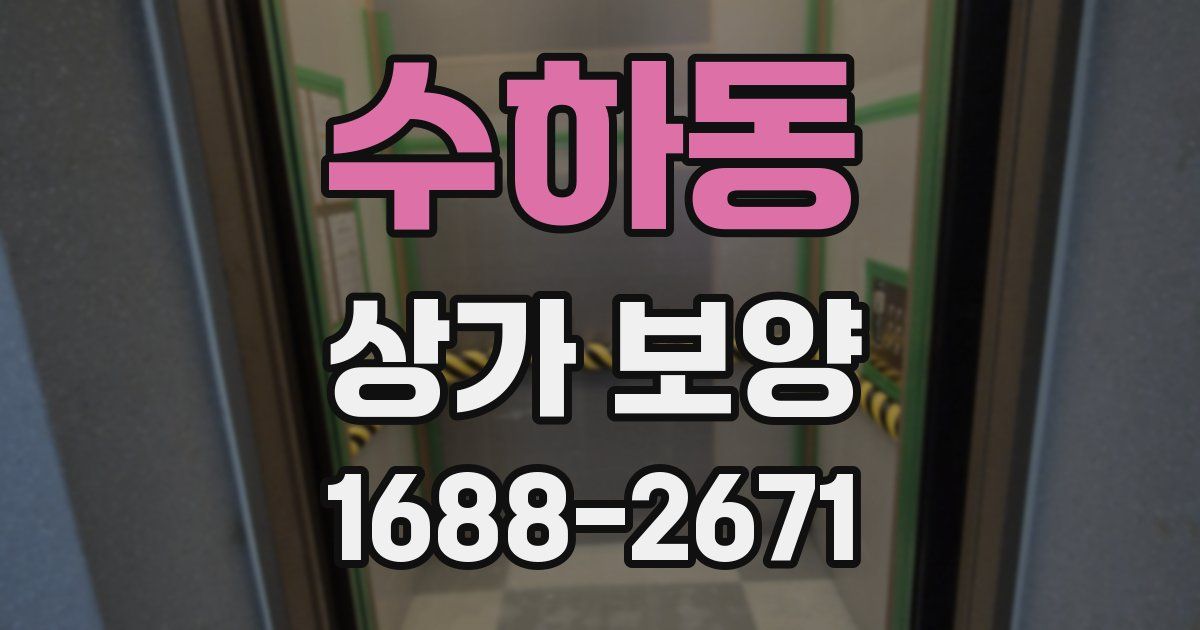 수하동 상가 보양