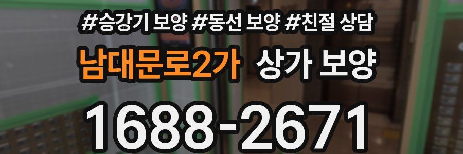 남대문로2가 상가 보양