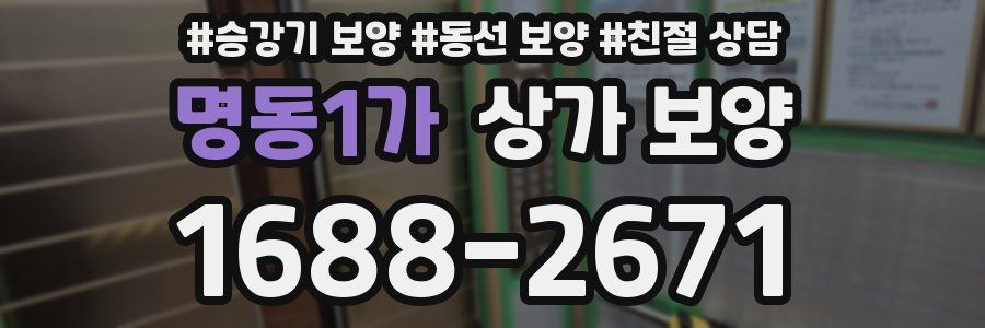 명동1가 상가 보양