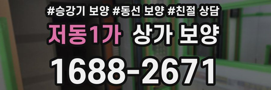 저동1가 상가 보양