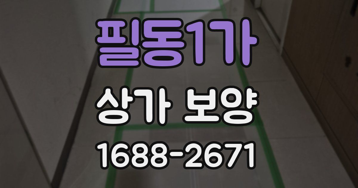 필동1가 상가 보양