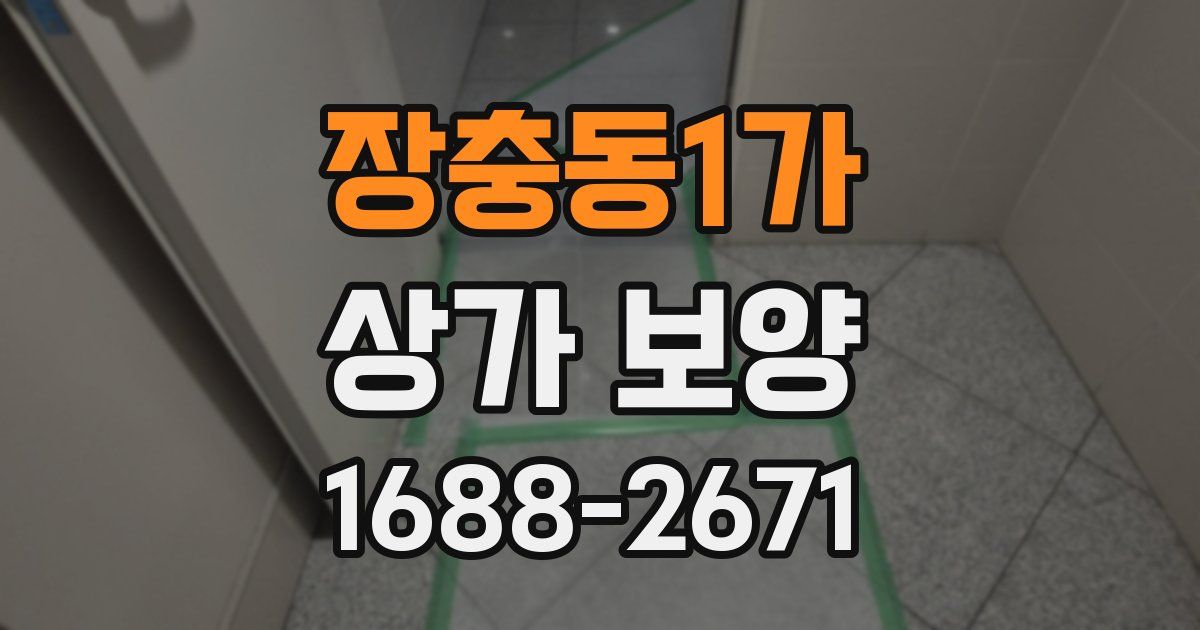 장충동1가 상가 보양