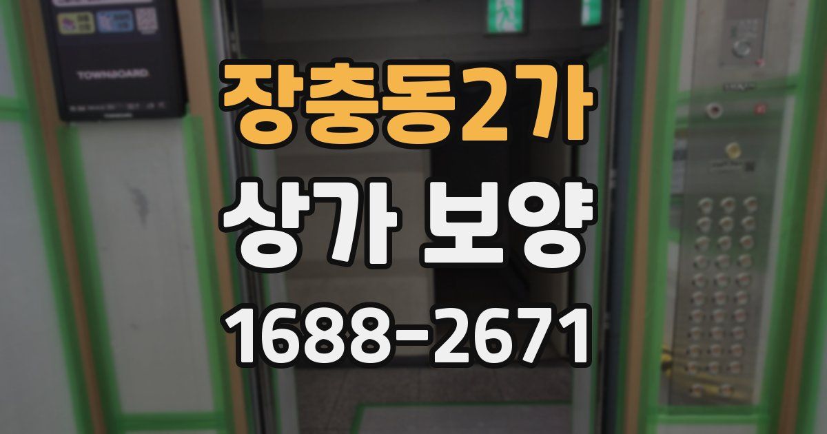 장충동2가 상가 보양