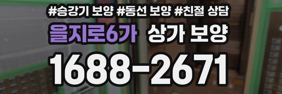 을지로6가 상가 보양