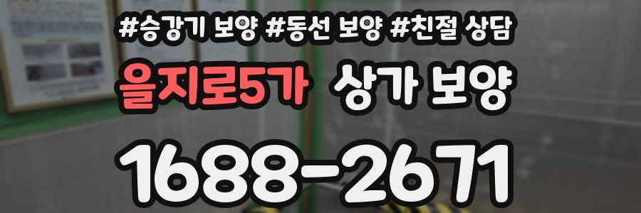 을지로5가 상가 보양
