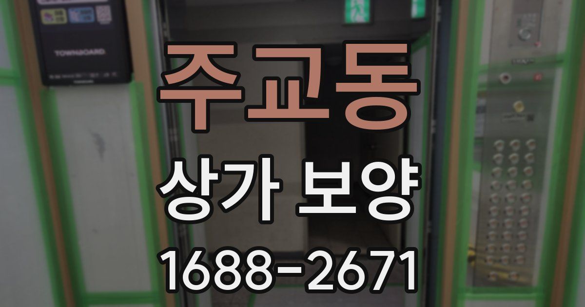 주교동 상가 보양
