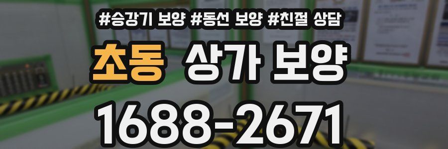 초동 상가 보양