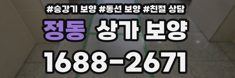 정동 상가 보양