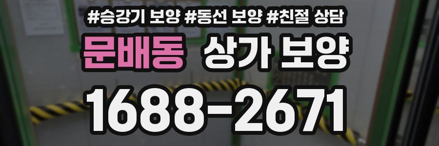 문배동 상가 보양