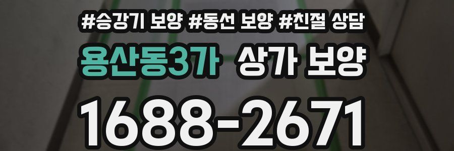 용산동3가 상가 보양