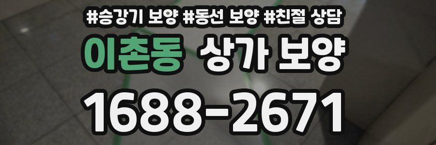 이촌동 상가 보양