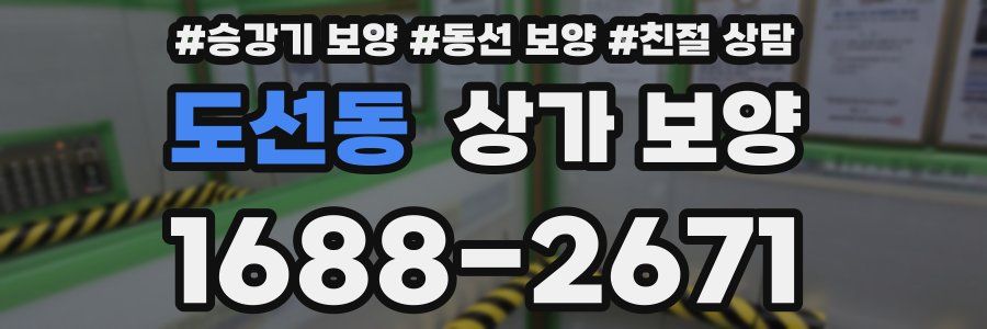 도선동 상가 보양
