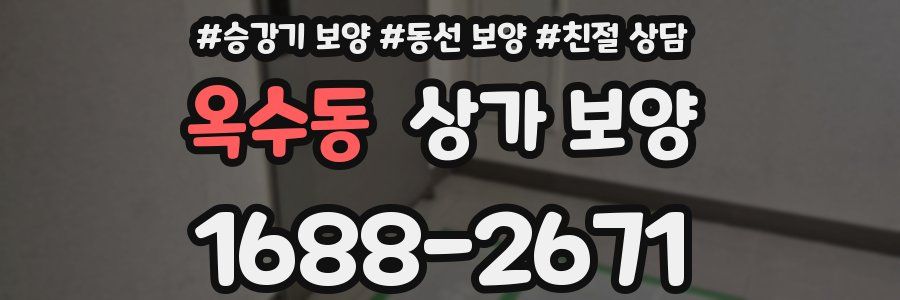 옥수동 상가 보양