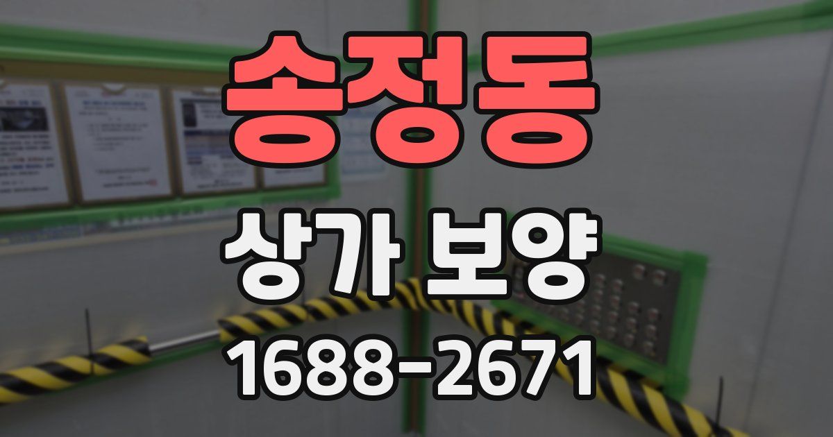 송정동 상가 보양