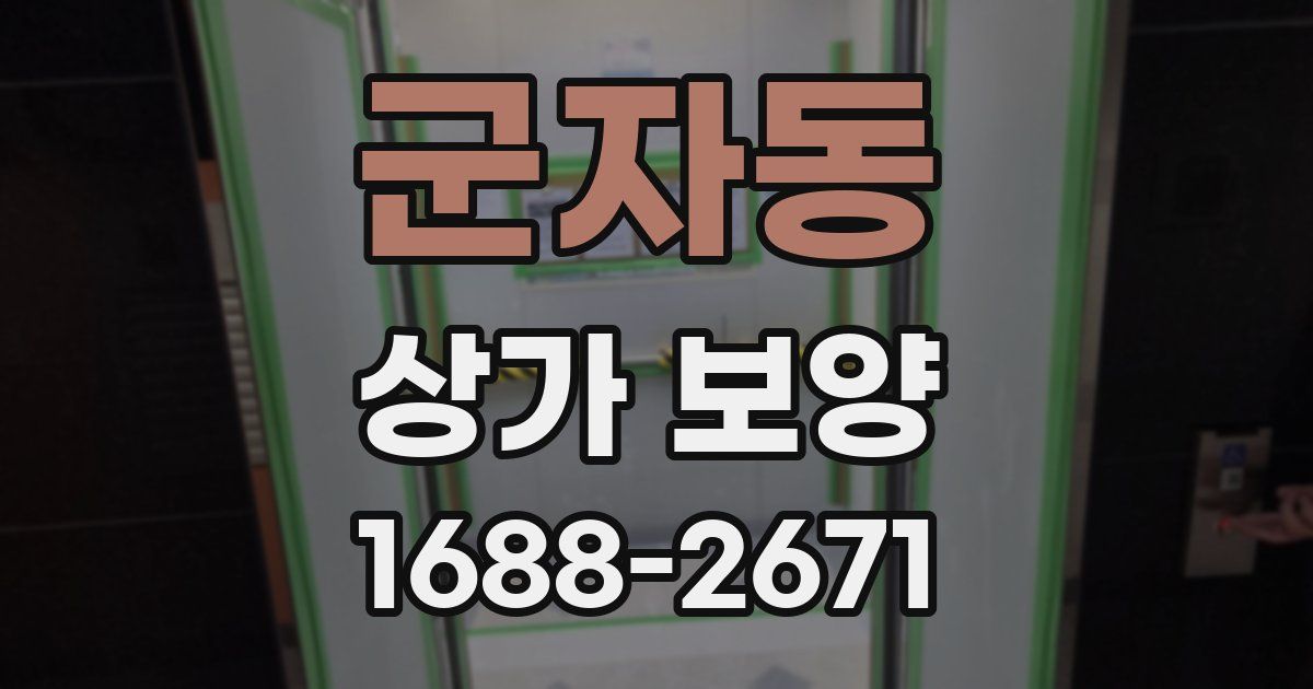 군자동 상가 보양