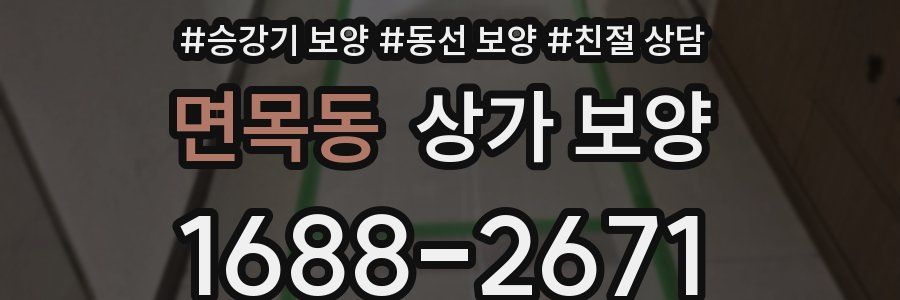 면목동 상가 보양