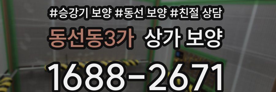 동선동3가 상가 보양
