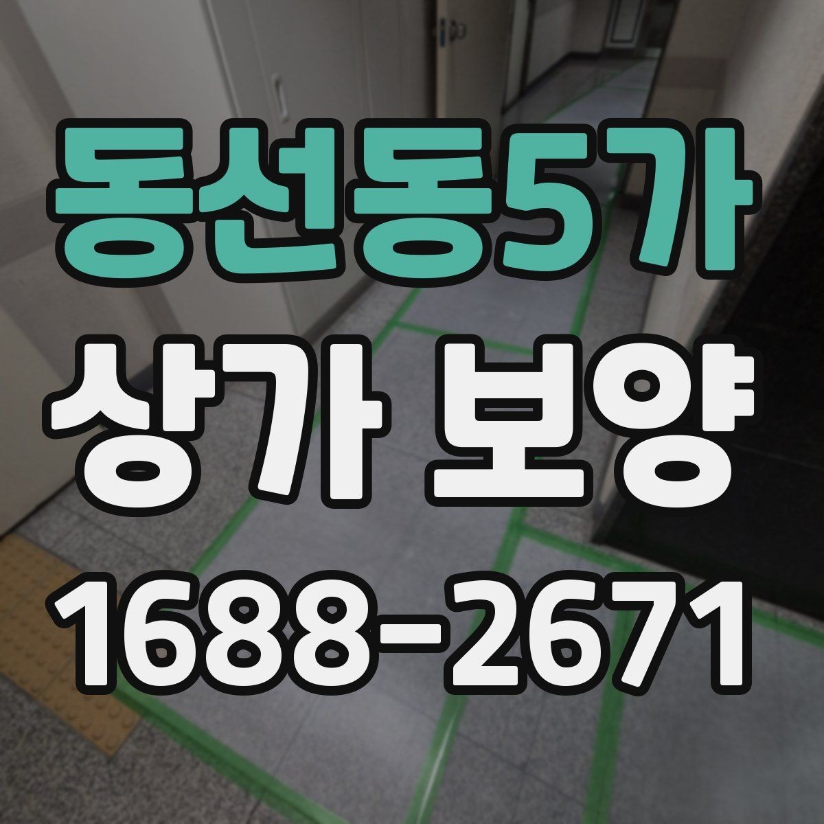 동선동5가 상가 보양 자재 선택 기준과 특징