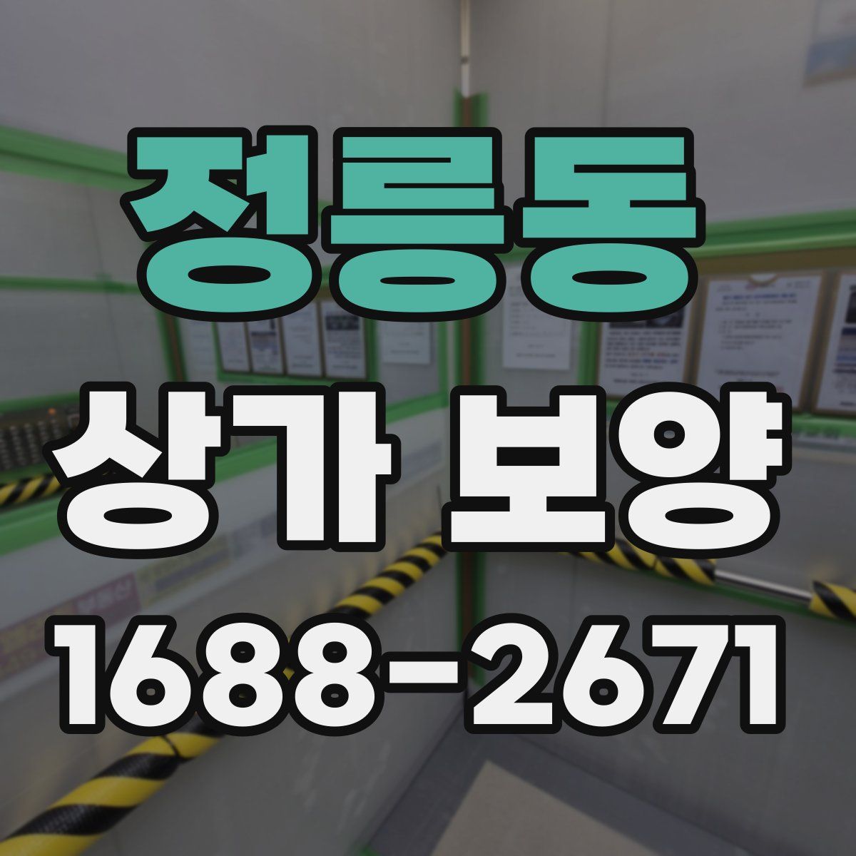 정릉동 상가 보양