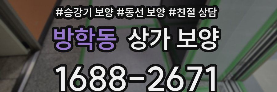 방학동 상가 보양