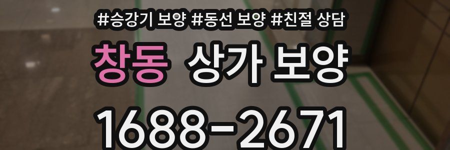 창동 상가 보양